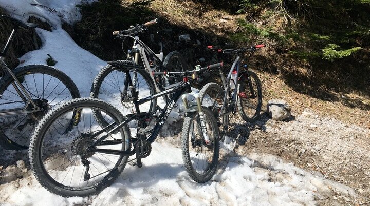 MTB im Schnee | © Heike Opitz